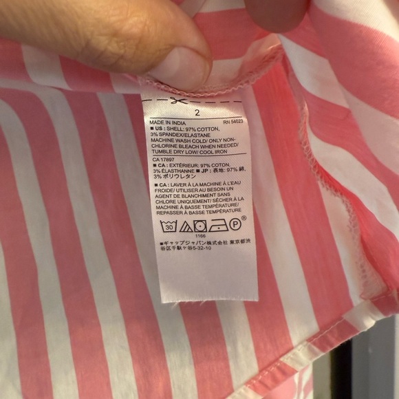 Banana Republic Pink and White Striped Shirt - Picture 8 of 8